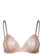 Anya Triangle Bralette Lingerie Bras & Tops Soft Bras Bralette Pink Hu...