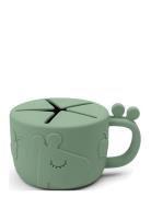 Peekaboo Snack Cup Raffi Green Home Meal Time Cups & Mugs Cups Green D...