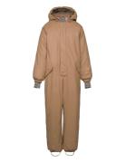 Wintersuit Ludo Outerwear Coveralls Snow-ski Coveralls & Sets Brown Wh...