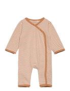 Jumpsuit Y/D Stripe Langærmet Body Brown Fixoni