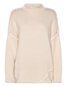 Strings Knit Top Tops Knitwear Jumpers Cream NORR