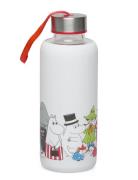 Moomin Bottle With Silic Sleeve Home Meal Time White MUMIN