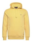 Reg Shield Hoodie Tops Sweatshirts & Hoodies Hoodies Yellow GANT