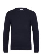 Jjotto Knit Crew Neck Ln Tops Knitwear Round Necks Navy Jack & J S