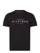 Big Hilfiger Tee Tops T-Kortærmet Skjorte Black Tommy Hilfiger