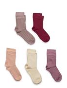 Ankle Sock - Rib  Socks & Tights Socks Pink Minymo