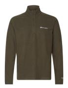 Half Zip Top Tops Sweatshirts & Hoodies Sweatshirts Khaki Green Champi...