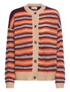 Italian Wool Knit Cardigan Tops Knitwear Cardigans Orange Stella Nova