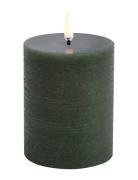 Led Pillar Candle, Olive Green, Rustic, 7,8X10,1 Cm Home Decoration Ca...