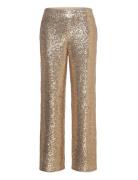 Melodiepw Pa Bottoms Trousers Straight Leg Gold Part Two