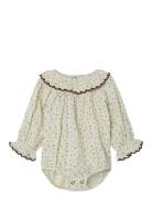 Nbfrasia Ls Loose Body Shirt Lil Bodies Long-sleeved Beige Lil'Atelier