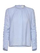 Seima Tops Blouses Long-sleeved Blue Munthe