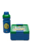 Lego Lunch Set Iconic Classic Home Meal Time Lunch Boxes Blue LEGO STO...