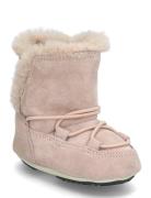 Mb Crib Suede Vinterstøvler Pull On Pink Moon Boot