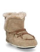 Mb Crib Suede Vinterstøvler Pull On Beige Moon Boot