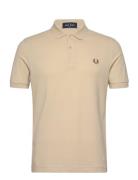 The Fred Perry Shirt Tops Polos Short-sleeved Cream Fred Perry