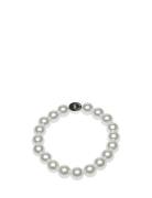 Laney Elastic Pearl Brace Silver/M Accessories Jewellery Bracelets Pea...