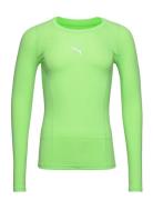 Liga Baselayer Tee Ls Sport Base Layer Tops Green PUMA