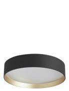 Lucia 35 Black/Gold Home Lighting Lamps Ceiling Lamps Flush Mount Ceil...