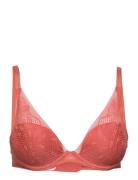 Thelma Plunge T-Shirt Bra Lingerie Bras & Tops T-shirt Bras Orange Pas...