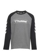 Hmlbox T-Shirt L/S Sport T-shirts Long-sleeved T-Skjorte Grey Hummel