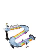 Mario Kart Rainbow Road Raceway Set With 2 1:64 Scale Vehicles Toys To...