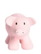 Natural Rubber Rattle Pig Toys Baby Toys Rattles Pink Tikiri