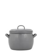 Bellied Pot With Lid Home Kitchen Pots & Pans Saucepans Grey Kockums J...