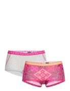 Tina Hipster 2Pk Sport Panties Hipster & Boyshorts Pink Kari Traa