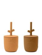 Peekaboo Straw Cup 2-Pack Wally Mustard Baby & Maternity Baby Feeding ...