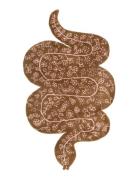 Snake Rug Home Textiles Rugs & Carpets Wool Rugs Brown Bongusta