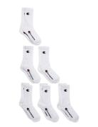 6Pk Crew Socks Sport Socks & Tights Socks White Champion