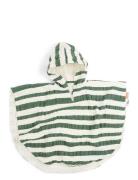 Bath Poncho Gots Stripes Green Home Bath Time Bath Poncho Green D By D...
