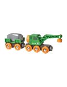 Brio 33698 Togvogn Med Kran Toys Toy Cars & Vehicles Toy Vehicles Cons...