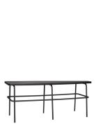 Ash Bench Home Furniture Chairs & Stools Stools & Benches Black Hübsch