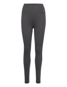 Shadow Grey Ribbed Seamless Tights Sport Running-training Tights Seaml...