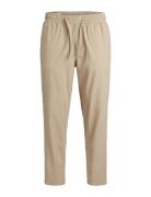 Jpstace Jjbreeze Linen Dek Bottoms Trousers Linen Trousers Beige Jack ...