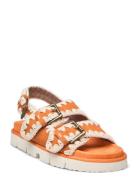 Musw461003A Designers Sandals Flat Orange MOU