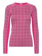 Rose Light Ls Sport Base Layer Tops Pink Kari Traa