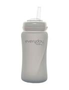 Glass Straw Bottle Healthy + Quiet Grey Baby & Maternity Baby Feeding ...