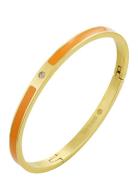 Faye Enamel Bracelet Orange/Gold Accessories Jewellery Bracelets Bangl...