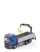 Emek Lastbil Scania Blå 1:25 Toys Toy Cars & Vehicles Toy Vehicles Con...