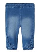 Nbfbella Shaped R Swe Jeans 2404-Tr Noos Bottoms Jeans Loose Jeans Blu...