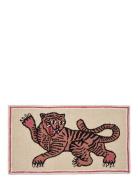 Frame Rug - Pink Tiger Home Textiles Rugs & Carpets Wool Rugs Multi/pa...