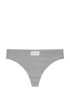 Micro Rib String Sport Panties Thong Grey Röhnisch