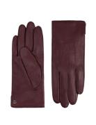 Carla Accessories Gloves Finger Gloves Burgundy Kessler