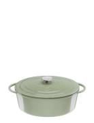 Tefal Lov Oval Stewpot 34 Cm / 7,2 L Green Home Kitchen Pots & Pans Ca...