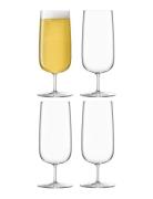 Borough Pilsner Glass Set 4 Home Tableware Glass Beer Glass Nude LSA I...