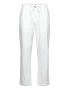 Akjan Cot/Linen Ela Pants Bottoms Trousers Linen Trousers White Anerkj...