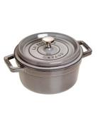 La Cocotte - Round Cast Iron Home Kitchen Pots & Pans Casserole Dishes...